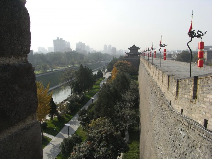 Mura di Xi'an. Fonte Wikimedia Commons.